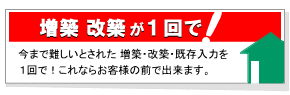 増築　改築が１回で！